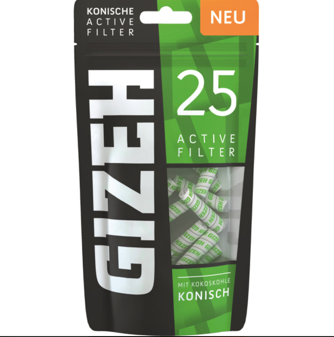 GIZEH® | Aktivkohlefilter konisch - Ø 6-7mm