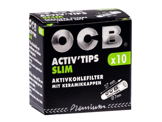 OCB® | Filtre à charbon actif - Ø 7mm (50 pièces)