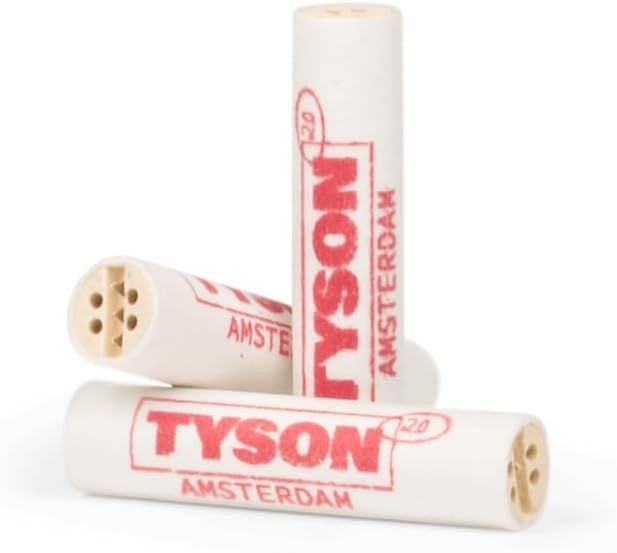 PURIZE® x TYSON 2.0 | Taille Xtra Slim - Filtre à charbon actif - Ø 6 mm (33 pièces)