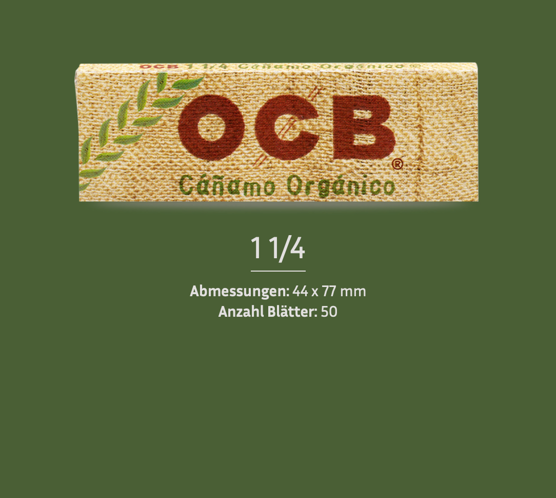 OCB® | Heftchen - Organic Hemp (Vegan)