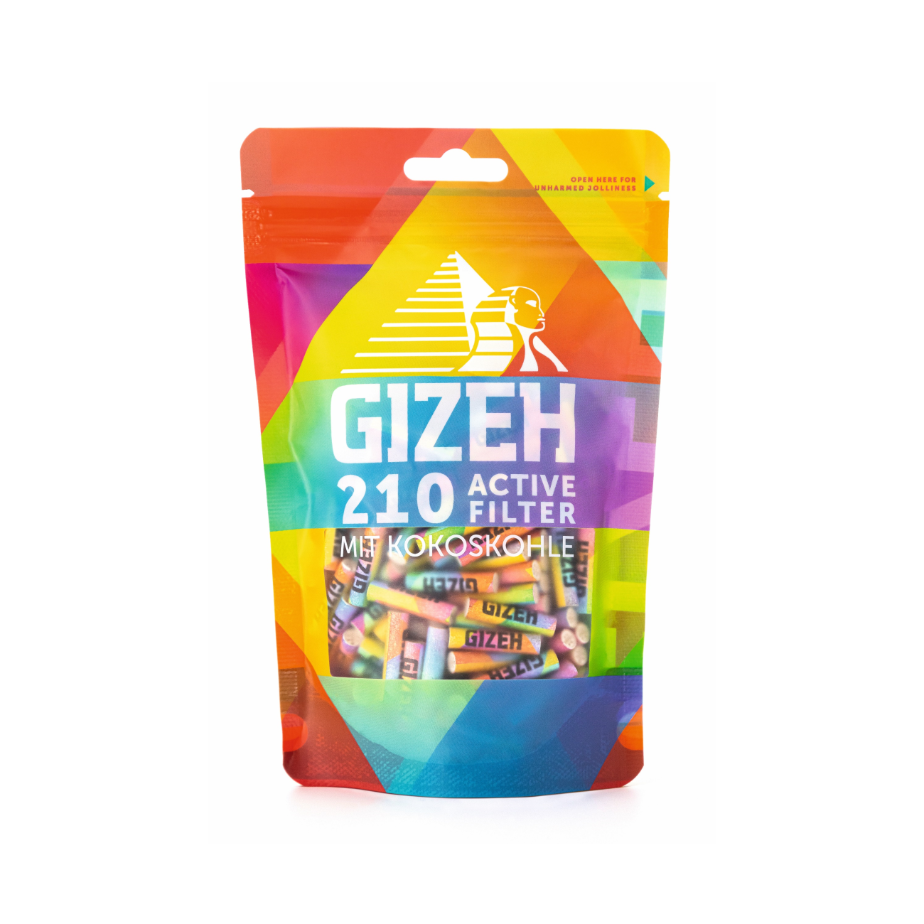 GIZEH® | Aktivkohlefilter - Rainbow Ø 6mm (50stk.)