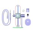 Kompletter Lieferumfang des Stündenglass x Khalifa Gravity Infusers mit Borosilikatglas-Kugeln, Aluminium-Hookah-Bowl-Set, 90 cm Silikonschlauch, verstellbarem Mundstück, Vinyl-Sticker-Set und Reinigungszubehör
