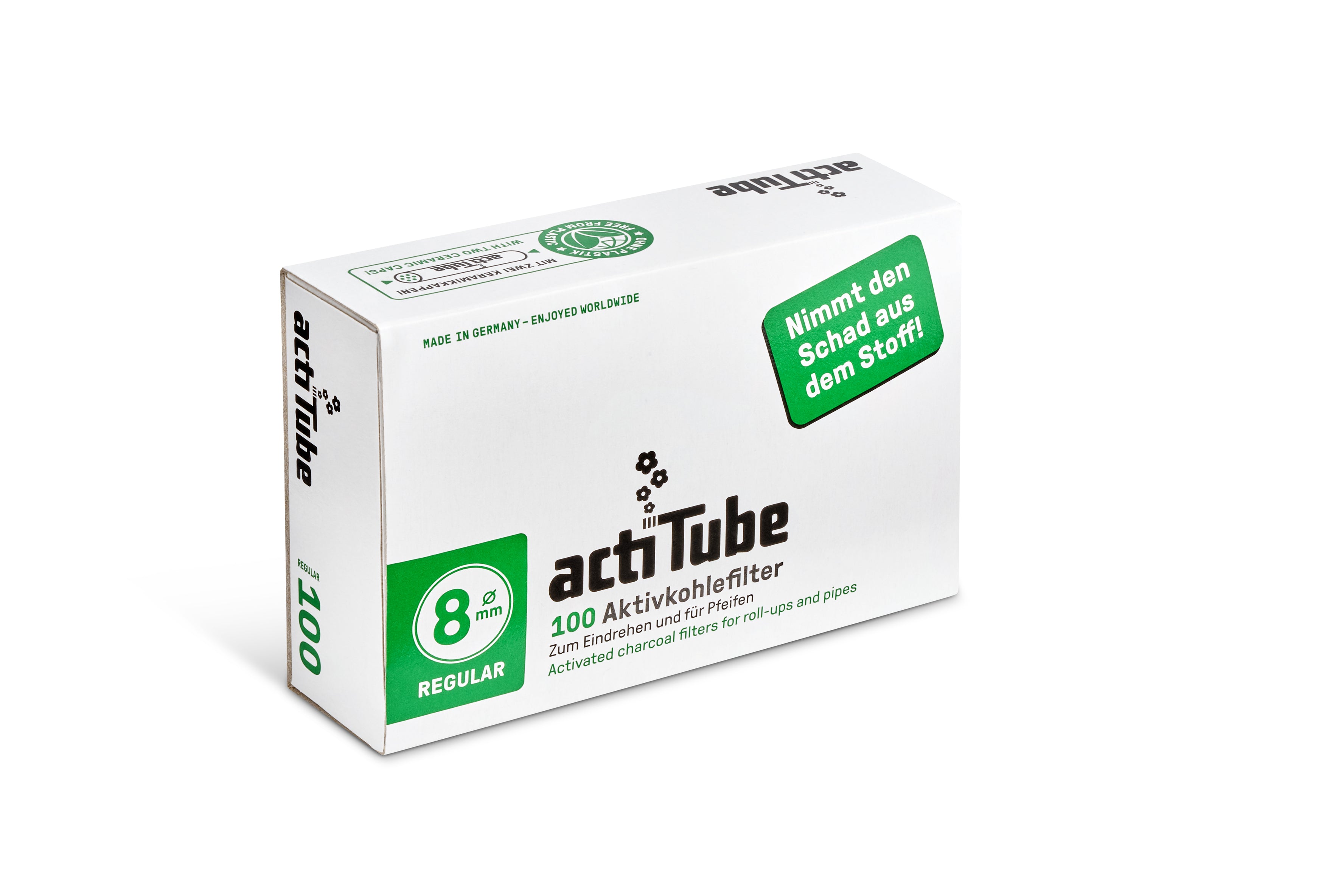 ActiTube® | Aktivkohlefilter - Ø 8mm 100er Pack