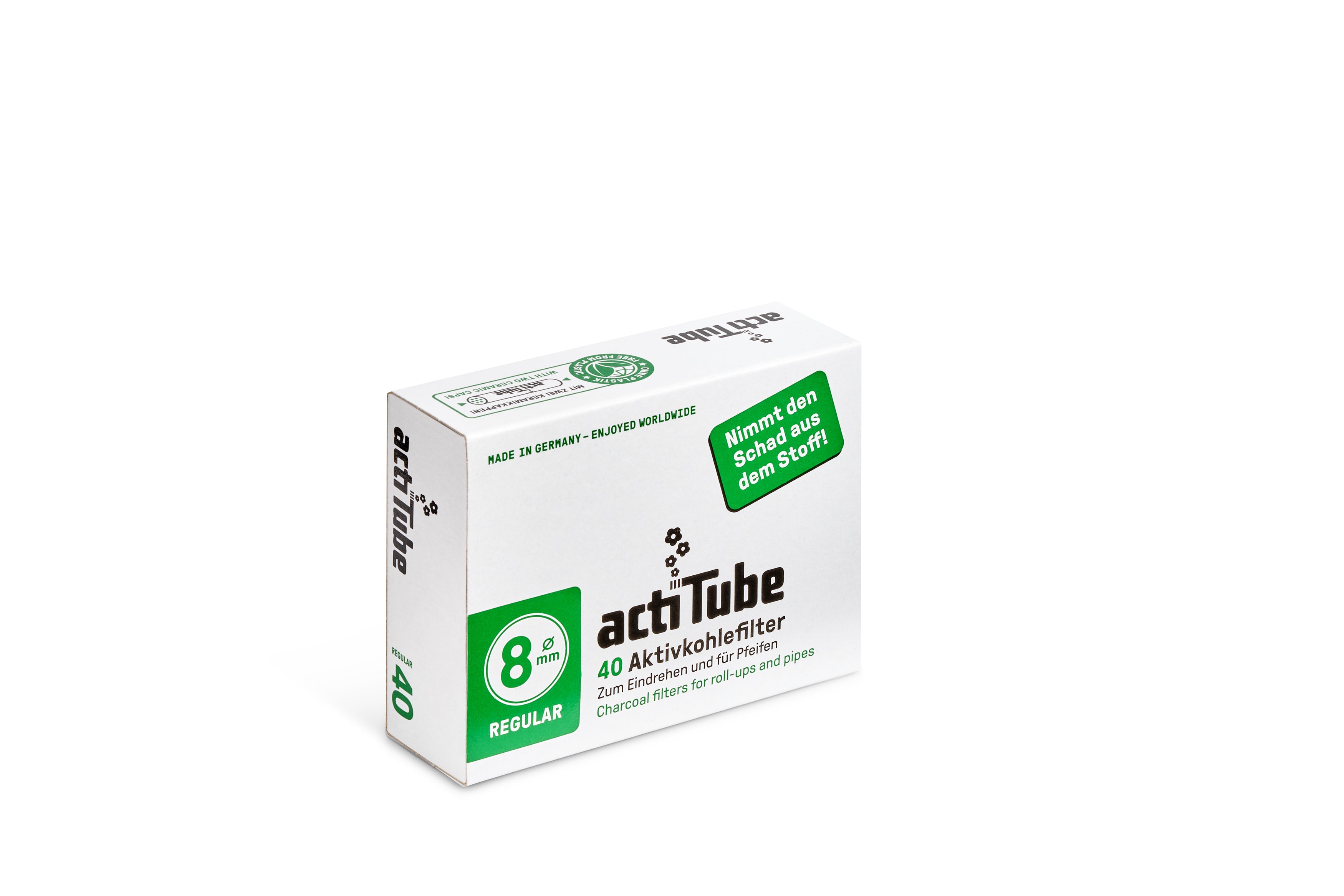 ActiTube® | Filtre à charbon actif - Ø 8mm (100 pièces) 