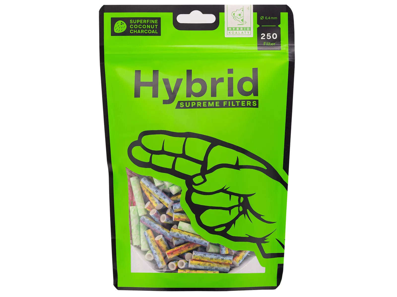 HYBRIDE® | Filtre à charbon actif - Supreme Colorful Mixed Ø6.4mm (250 pièces) 