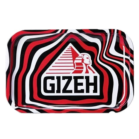 GIZEH® Sphinx Rolling Tray – stilvolles Metall-Tray mit ägyptischem Sphinx-Design.