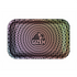 GIZEH® Trippy Rolling Tray – Vorderansicht mit farbenfrohem, psychedelischem Design